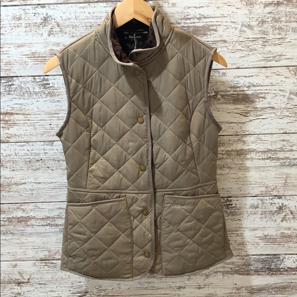 Barbour Jasmine Gilet Vest in Taupe